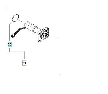 Hjulmotor Automower 550 i gruppen Produktkyrkogård hos Motorsågsbutiken (5996593-01)