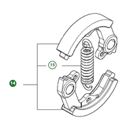 KOPPLING i gruppen Reservdelar Röjsågar / Röjsågar Husqvarna 500-serie / Reservdelar Husqvarna 541RS hos Motorsågsbutiken (5997647-01)