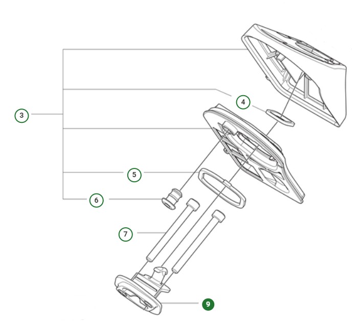 FILTER HOLDER 39CC i gruppen Reservdelar Motorsågar / Husqvarna Motorsågar 500-serie / Reservdelar Husqvarna T540XP Mark III hos Motorsågsbutiken (5998149-01)