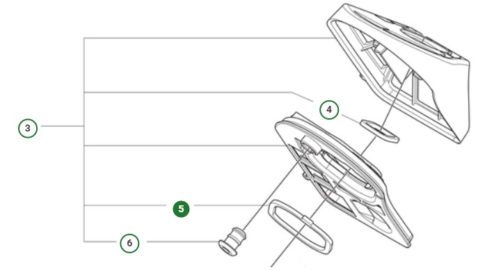 SEALING AIR FILTER i gruppen Reservdelar Motorsågar / Husqvarna Motorsågar 500-serie / Reservdelar Husqvarna T540XP Mark III hos Motorsågsbutiken (5998150-01)