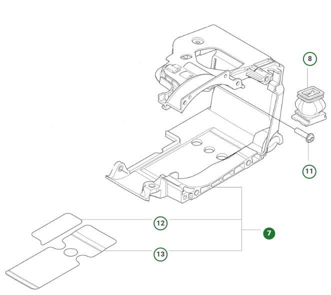 CYLINDER COVER ASSY 39CC HUSQV i gruppen Reservdelar Motorsågar / Husqvarna Motorsågar 500-serie / Reservdelar Husqvarna T540XP Mark III hos Motorsågsbutiken (5998157-01)