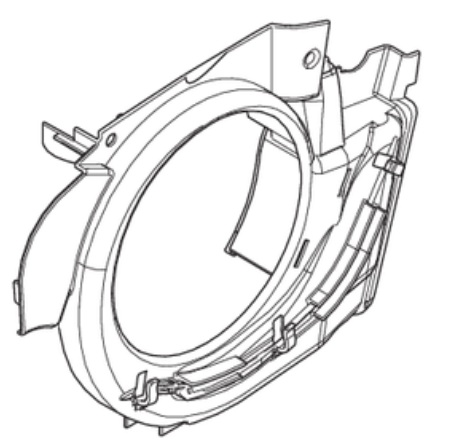 AIR CONDUCTOR ASSY i gruppen Reservdelar Motorsågar / Husqvarna Motorsågar 500-serie / Reservdelar Husqvarna T540XP Mark III hos Motorsågsbutiken (5998180-01)