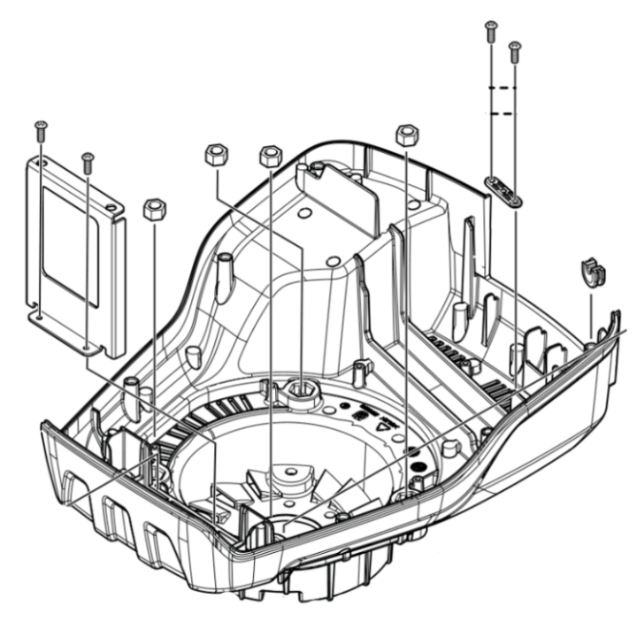 COVER BOTTOM PLASTIC KIT i gruppen  hos Motorsågsbutiken (5999449-02)