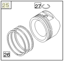 Piston Assembly i gruppen  hos Motorsågsbutiken (84011097)
