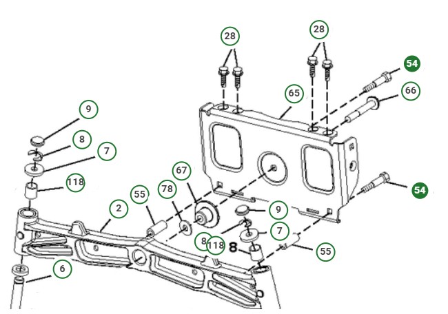 Bult 3/8-16X2 1/4 i gruppen  hos Motorsågsbutiken (8747606-36)