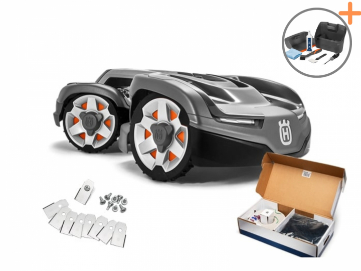 Husqvarna Automower® 435X AWD Startpaket | Underhållskit på köpet! i gruppen Skog och Trädgårdsprodukter / Robotgräsklippare hos Motorsågsbutiken (9678533)