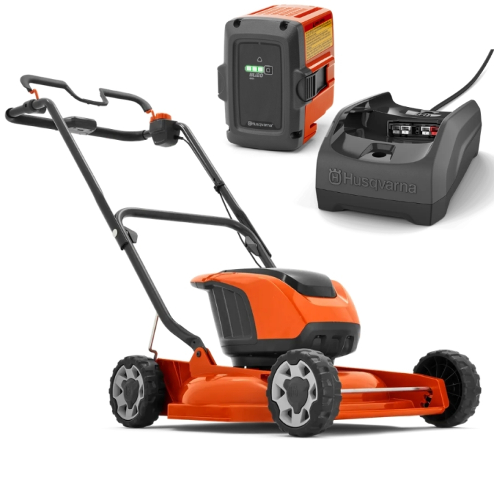 Husqvarna LB 146i Batterigräsklippare Inkl BLi20 & C80 i gruppen Skog och Trädgårdsprodukter / Gräsklippare / Batteri Gräsklippare hos Motorsågsbutiken (9678621-05)