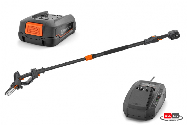 Husqvarna Aspire™ PE5 Teleskopisk grensåg - med batteri och laddare i gruppen Skog och Trädgårdsprodukter / Yxor & Grensågar / Grensågar hos Motorsågsbutiken (9707538-02)