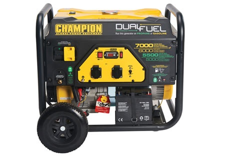 CHAMPION 7000W DUAL FUEL ELVERK MED ELEKTRISK START i gruppen Anläggning / Elverk / Champion Elverk / Champion Elverk hos Motorsågsbutiken (CPG7500E2-DF-EU)