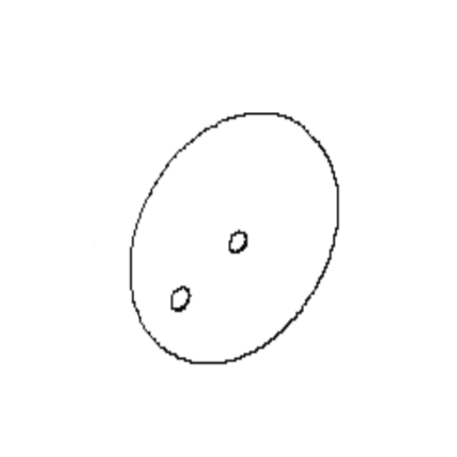 Hjulplåt Brilliant Hö, 2 Hål