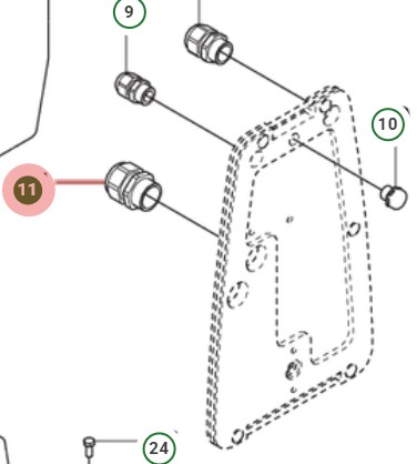 Kabelgenomföring M25X1,5