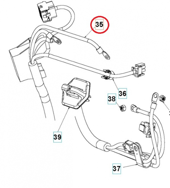 Kablage Lower - Chassis Efi Ra