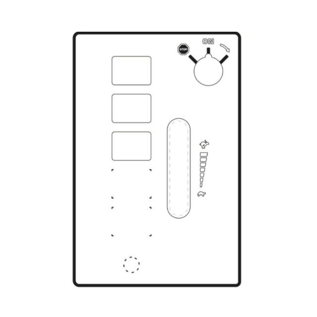 Decal Bottom Control Panel Cab