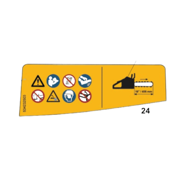 Etikett Warning 16  Bar