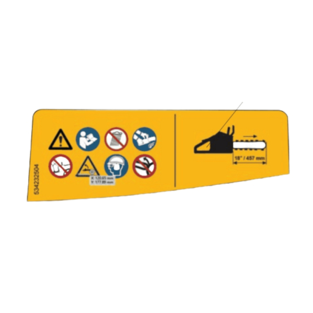 Etikett Warning 18  Bar