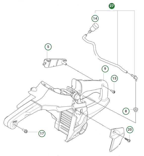 BREATHER HOSE ASSY 540XP MARK