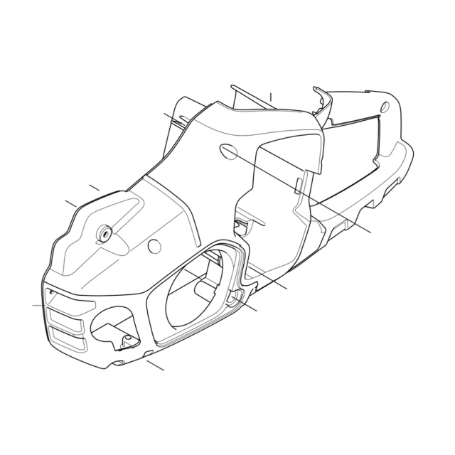 Chassi chassis left / flywheel side