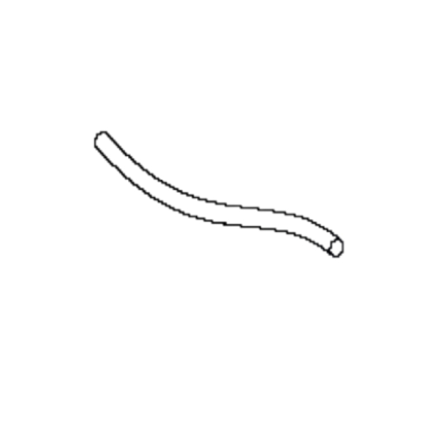 Hose 3/8 In,Rubber 12 In,Len