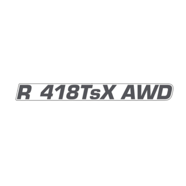 DECAL ENGINE HOOD R 418TSX AWD