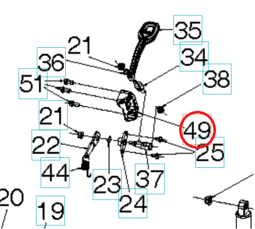 Bracket Bucket Height Lever Bu