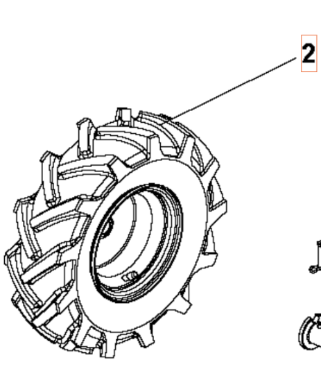 Left Wheel 3,50X6