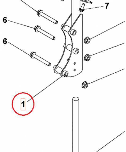 Spur Support Black Ral9005