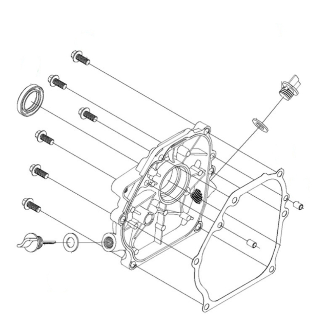 Crankcase assy