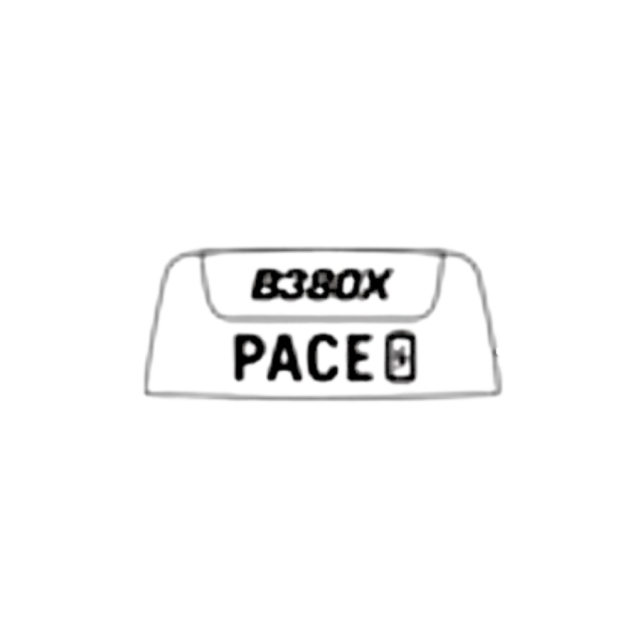 Logotype pace label B380X