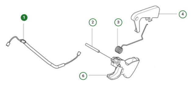 THROTTLE CABLE ASSY RH,39CC