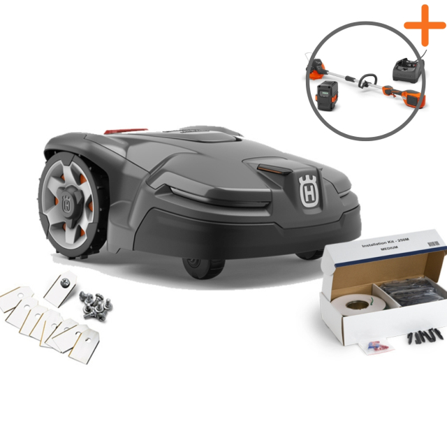 Husqvarna Automower® 405X Startpaket | Batteritrimmer på köpet!