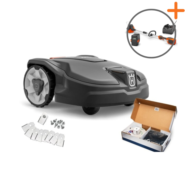 Husqvarna Automower® 315 Mark II Startpaket | Batteritrimmer på köpet!