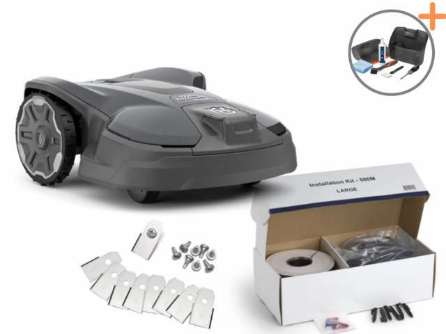 Husqvarna Automower® 320 Nera Startpaket | Underhållskit på köpet!