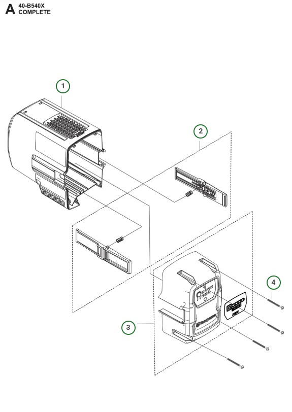 Sprängskiss Husqvarna B540X
