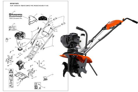 Reservdelar Husqvarna T300RS