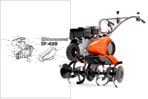 Reservdelar Husqvarna TF435