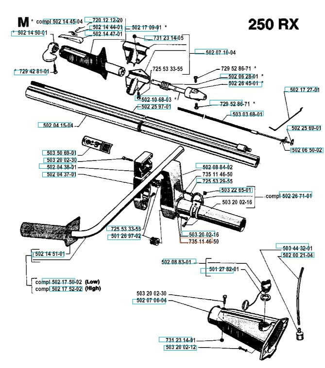 Bensintank 250R, 250RX