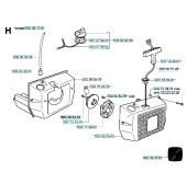 Bränsletank Jonsered RS40, RS51, RS52 Bränsletank Jonsered RS40, RS51, RS52