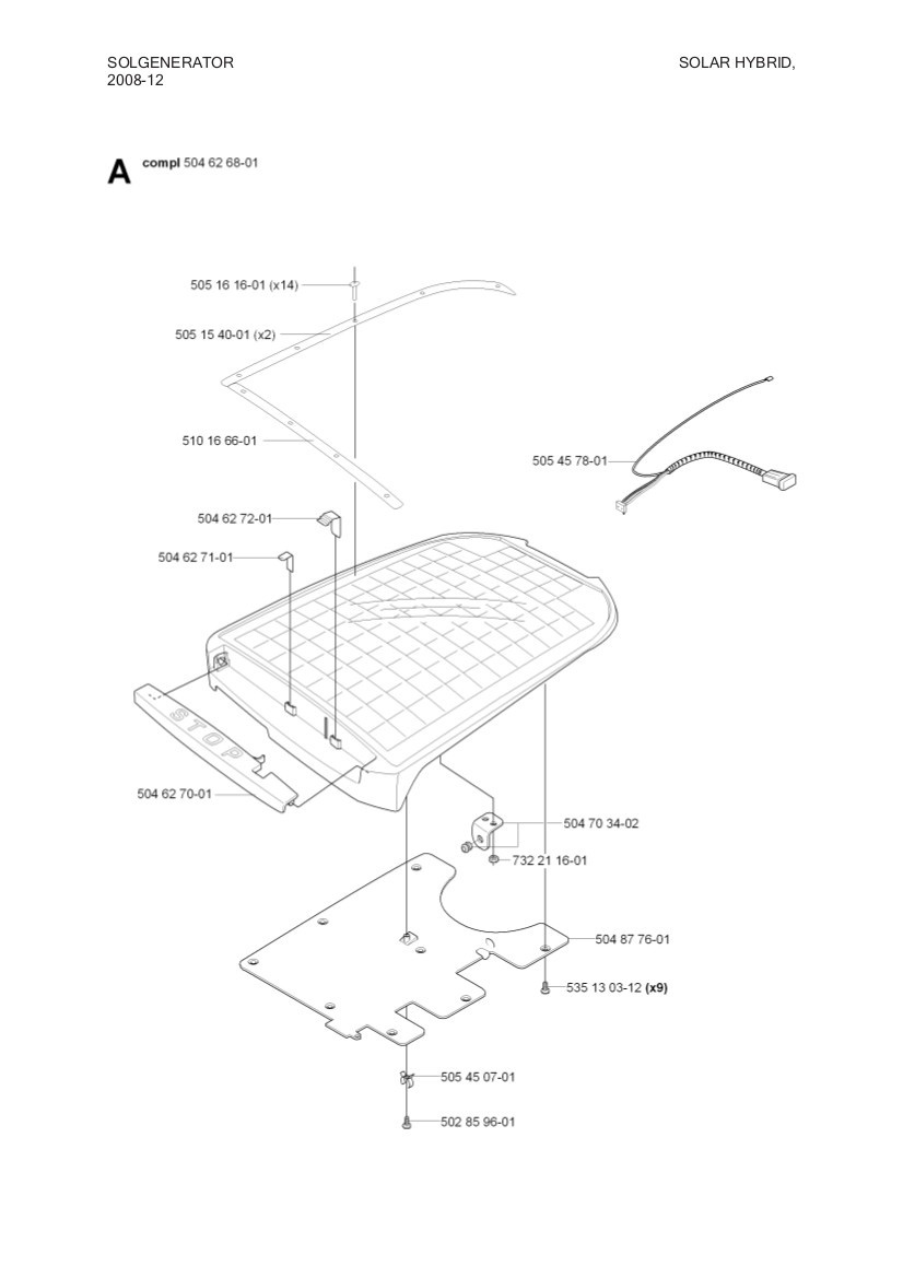 Returfjäder stoppknapp