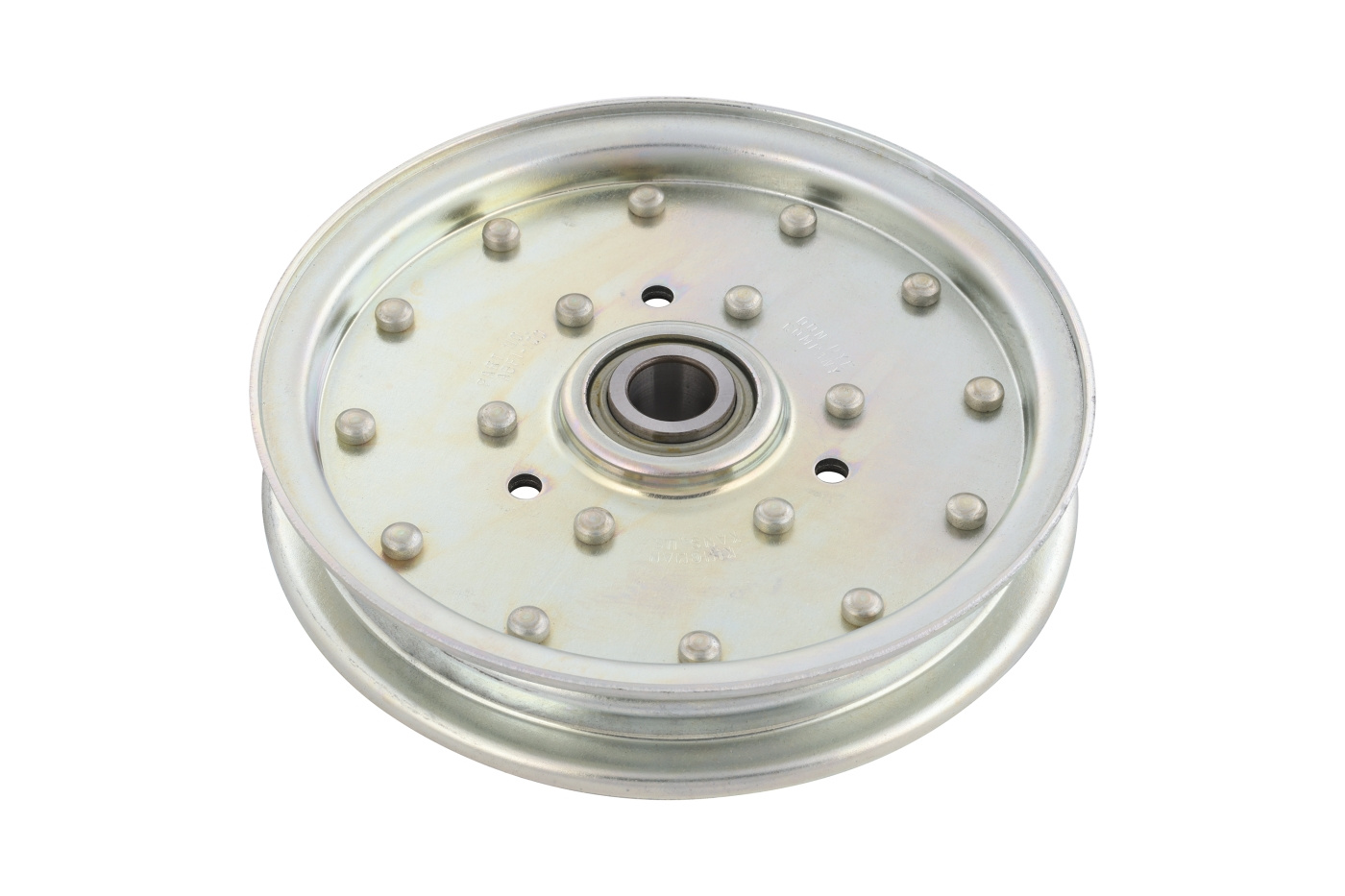 Idler flat clear zinc