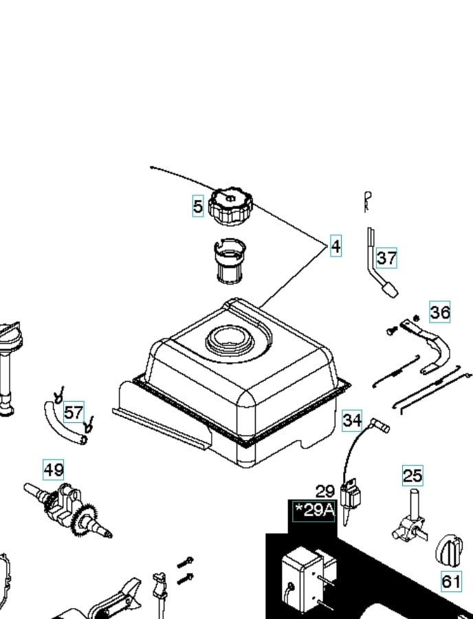 Fuel Tank W/ Cap (Click Style)