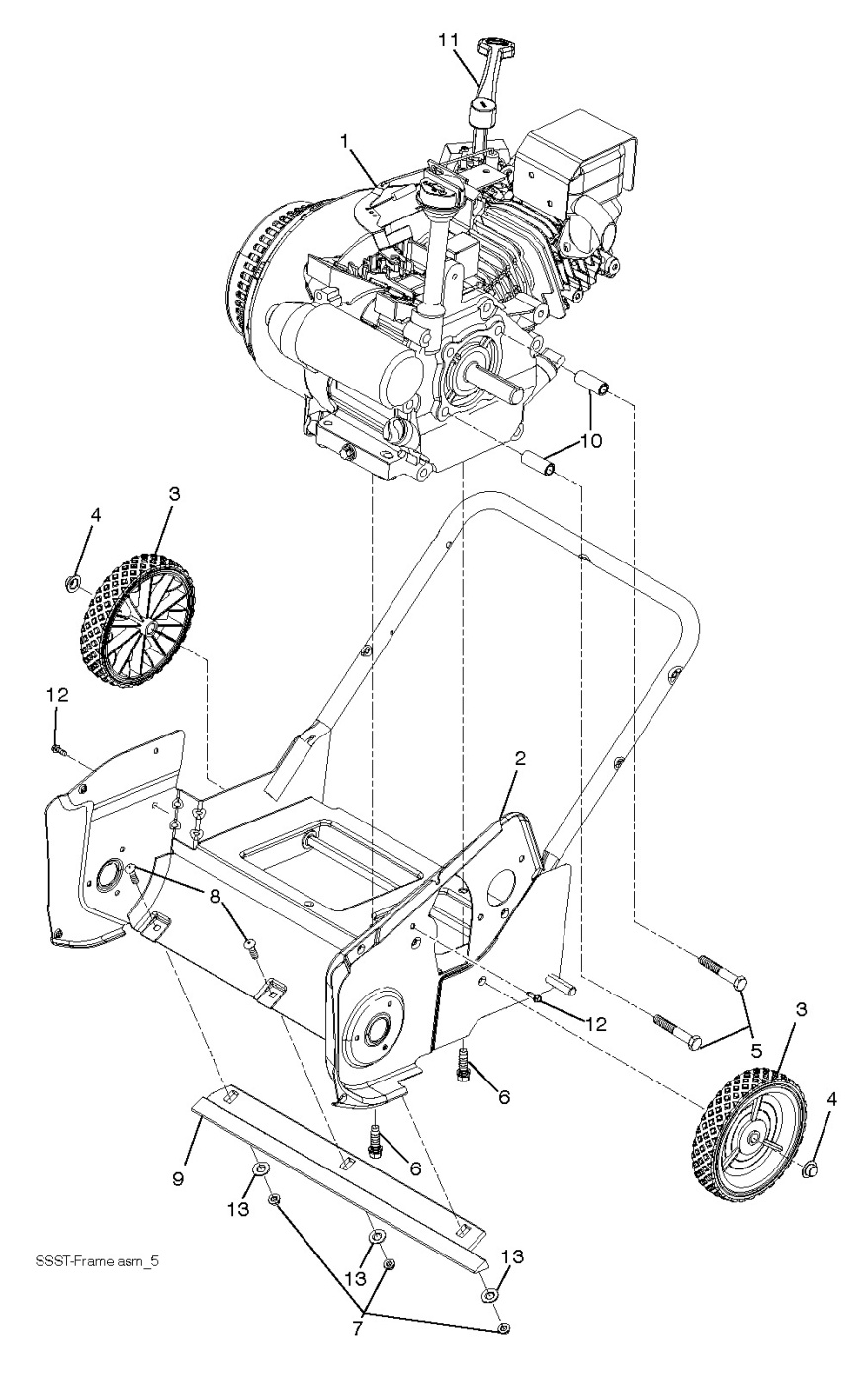 Hjul McCulloch SB121, ST53, MC621, MSB121