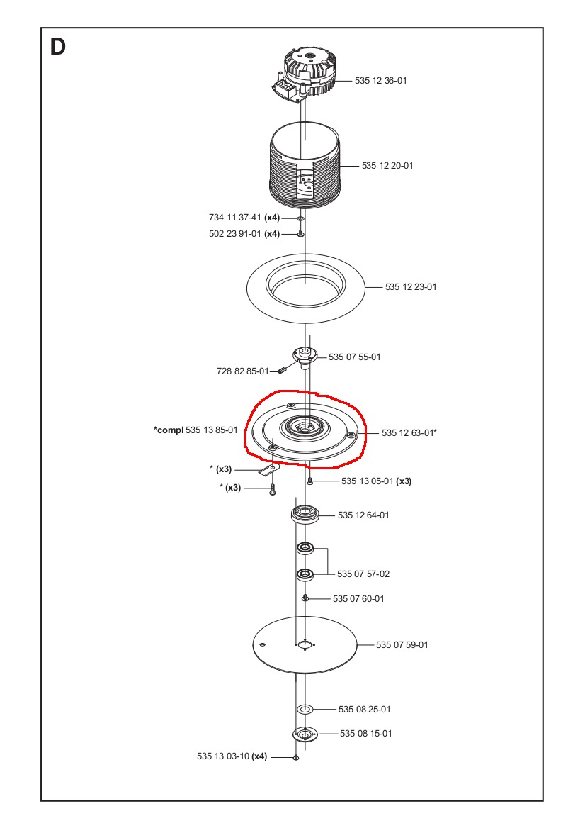 Knivdisk 210C, 220AC, 230ACX, Solar, R160