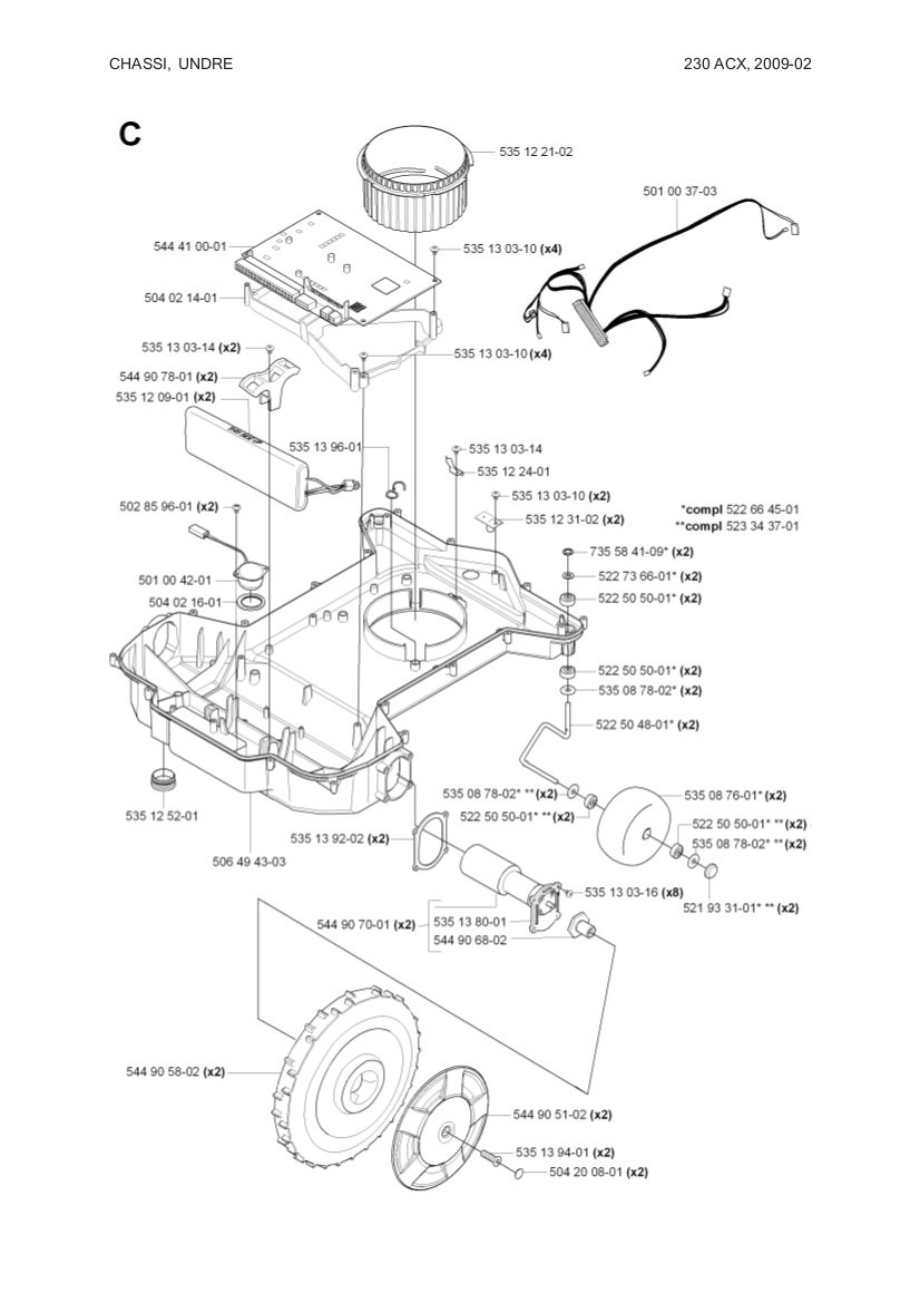 Hjulmotor gavel