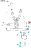 Buckle front piece right assy Buckle front piece right assy