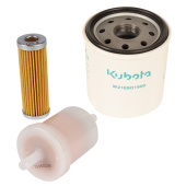 Maintenance kit with engine oil filter, pre fuel filter, fuel filter - every 100h (200h commercial) Maintenance kit with engine oil filter, pre fuel filter, fuel filter - every 100h (200h commercial)
