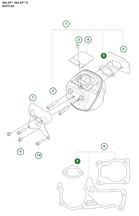 Packning ljuddämpare