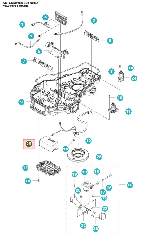 Batteri Automower 320 Nera, 430X Nera, 410XE Nera
