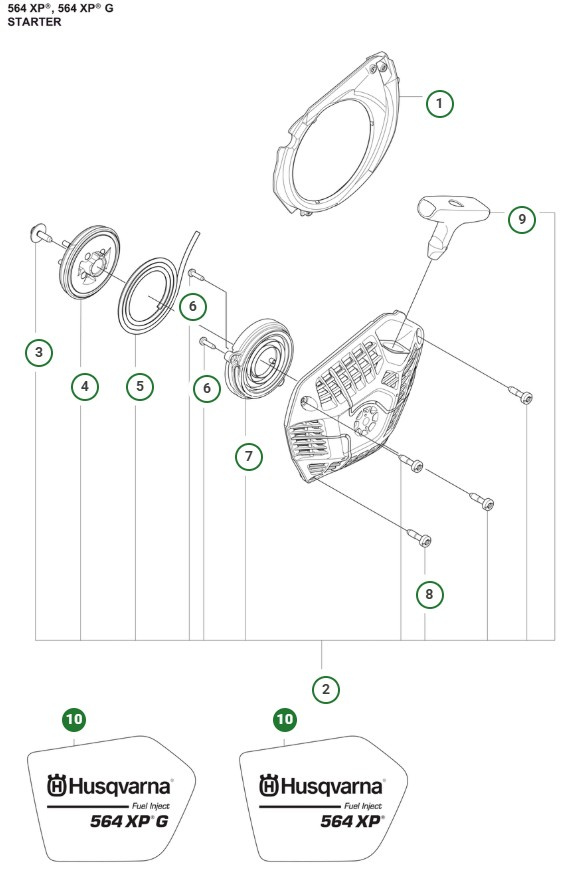 Dekal startapparat 564XP