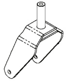 Caster yoke Caster yoke