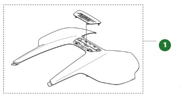 Toppkåpa Automower 430V Nera